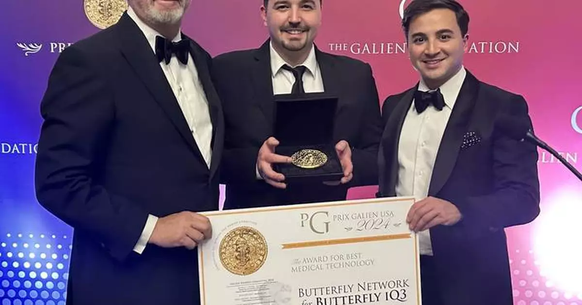 Butterfly Network’s iQ3™ Honored as the Best Medical Technology at 2024 Prix Galien USA Awards