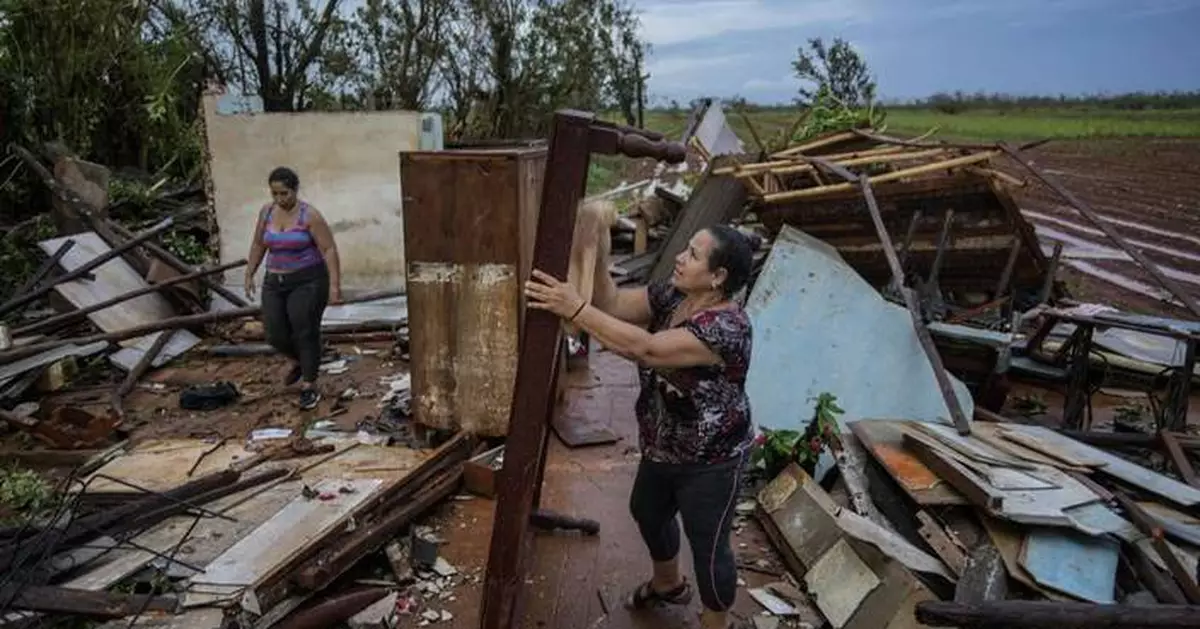 Hurricane Rafael swirls over the Gulf of Mexico after ripping through Cuba