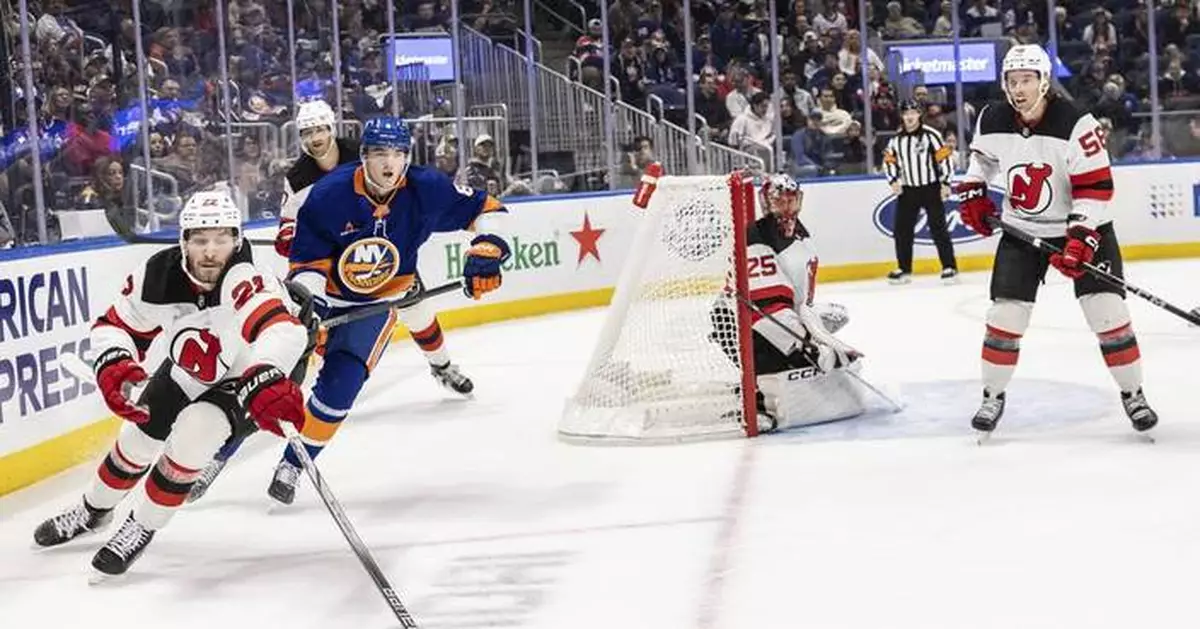 Jack Hughes scores second goal of night in OT as Devils rally to beat Islanders 4-3