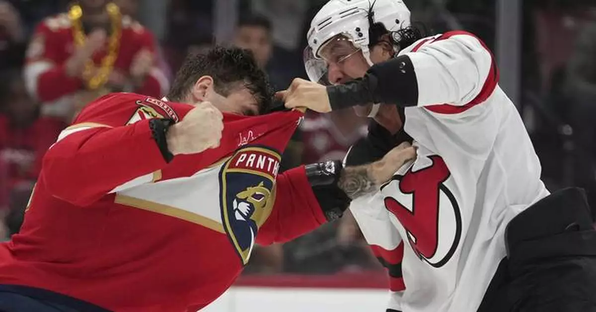 New Jersey beats Florida 4-1 to snap Panthers' 7-game winning streak