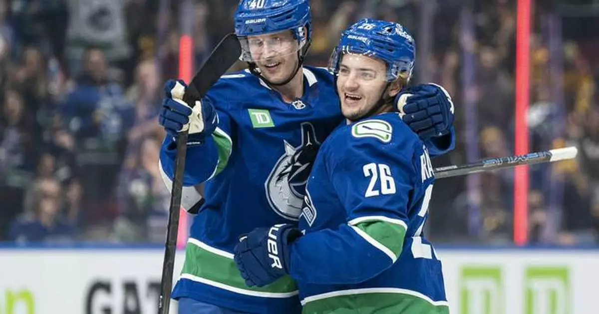 Pettersson and Brannstrom have a goal and assist each and Canucks top Flames 3-1