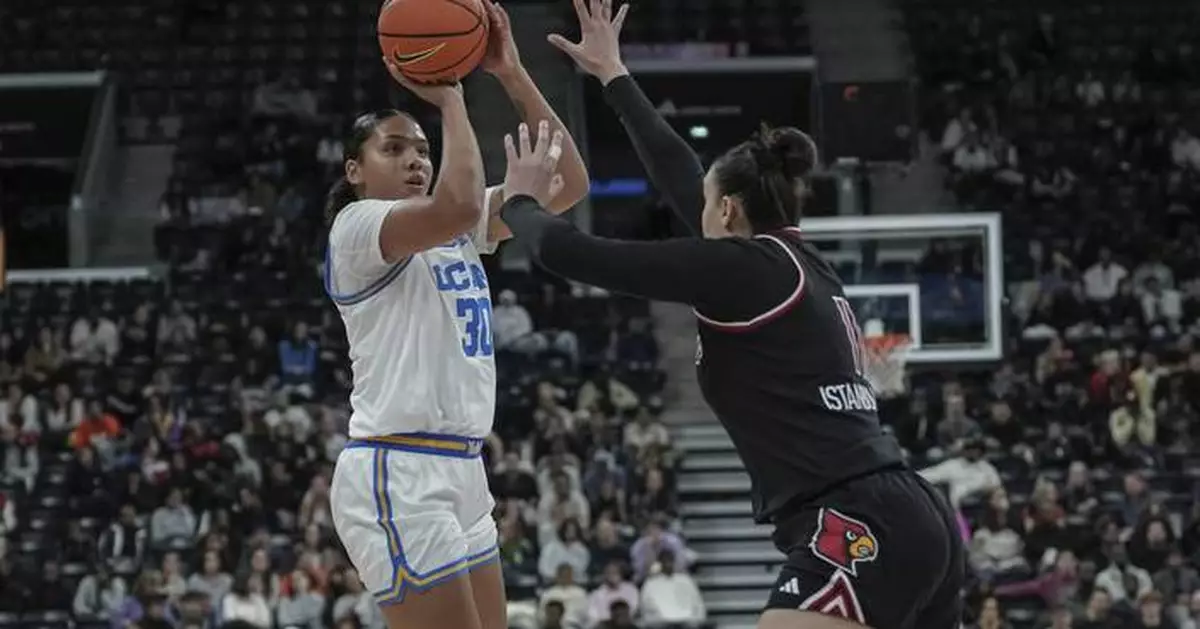 No. 5 UCLA women overcome slow start to beat No. 17 Louisville 66-59 in Paris