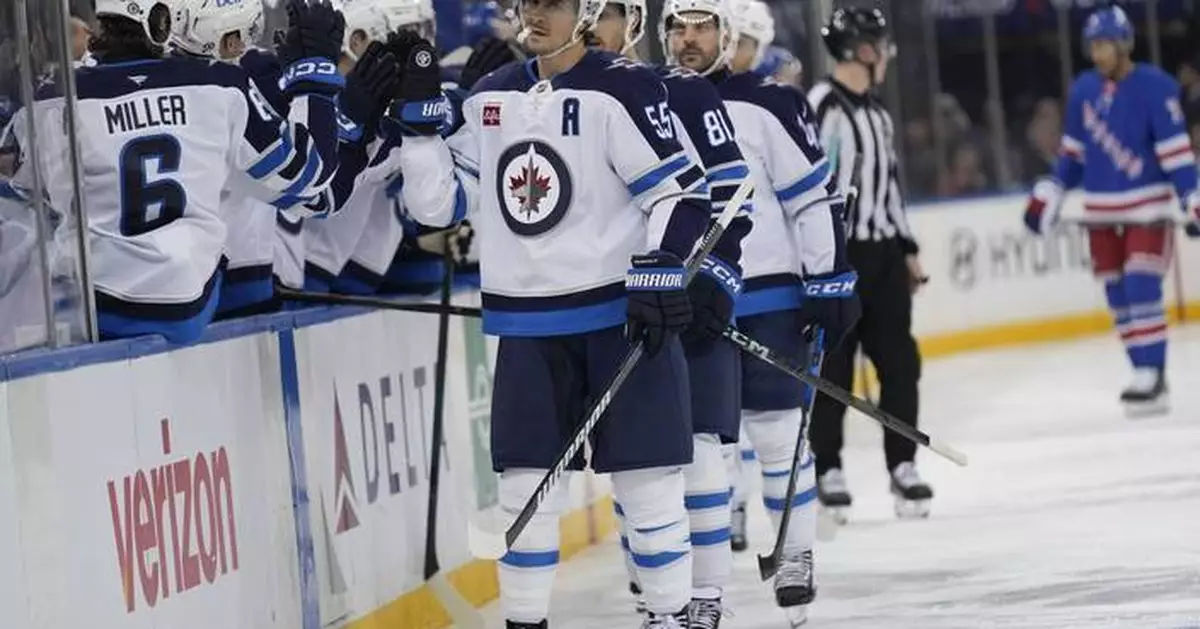 Scheifele and Connor each score twice and Jets down Rangers 6-3