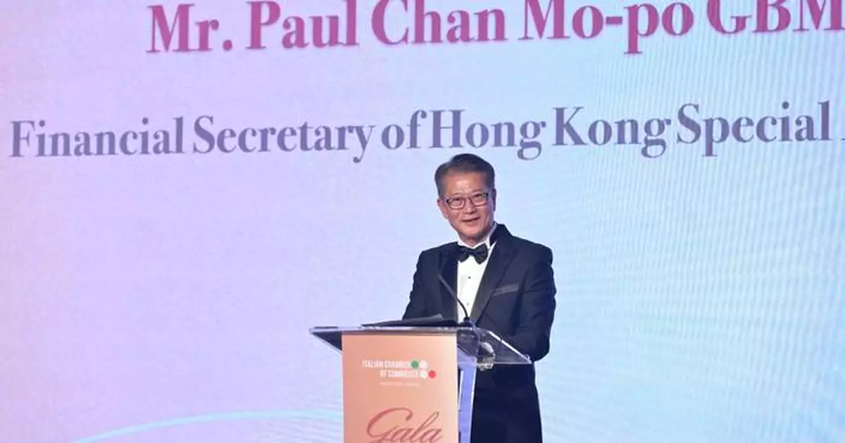 Paul Chan Celebrates Strong Italy-Hong Kong Economic Ties at Gala Night 2024