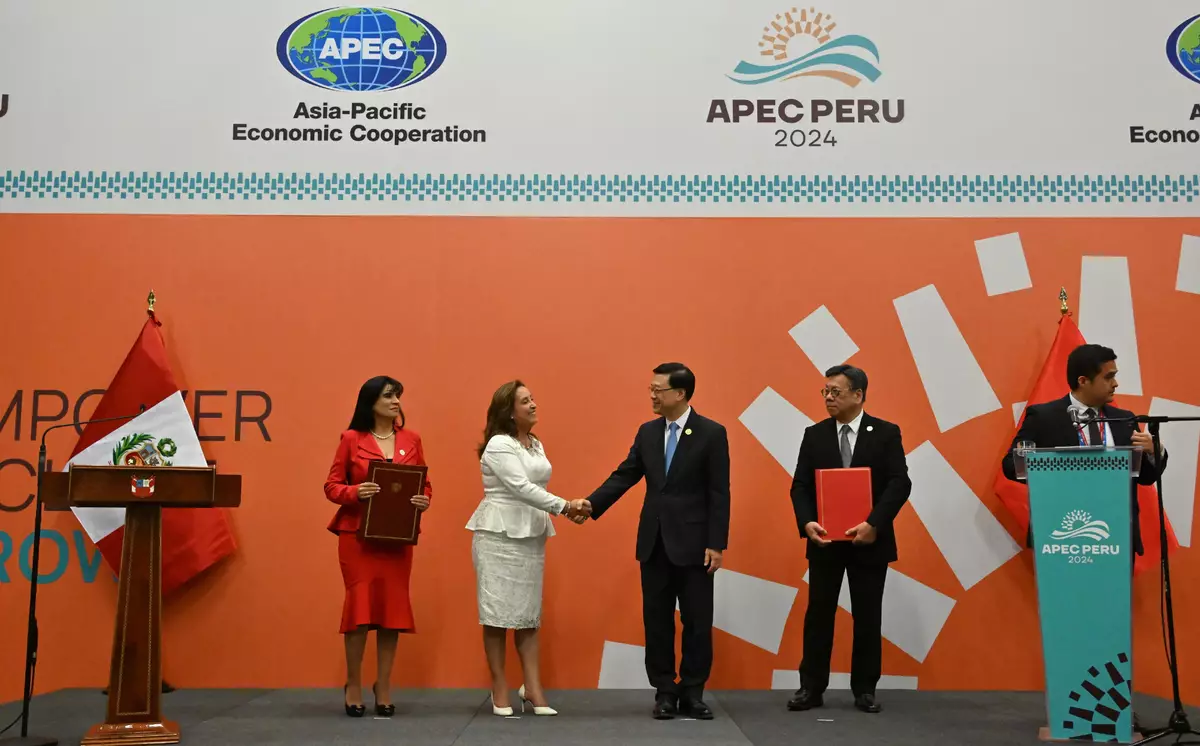 Speech by CE at Signing Ceremony of Hong Kong, China-Peru Free Trade Agreement Source: HKSAR Government Press Releases