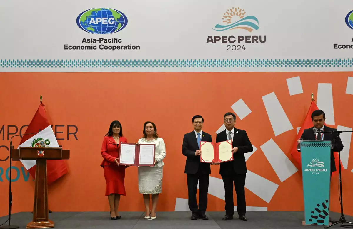 Speech by CE at Signing Ceremony of Hong Kong, China-Peru Free Trade Agreement Source: HKSAR Government Press Releases