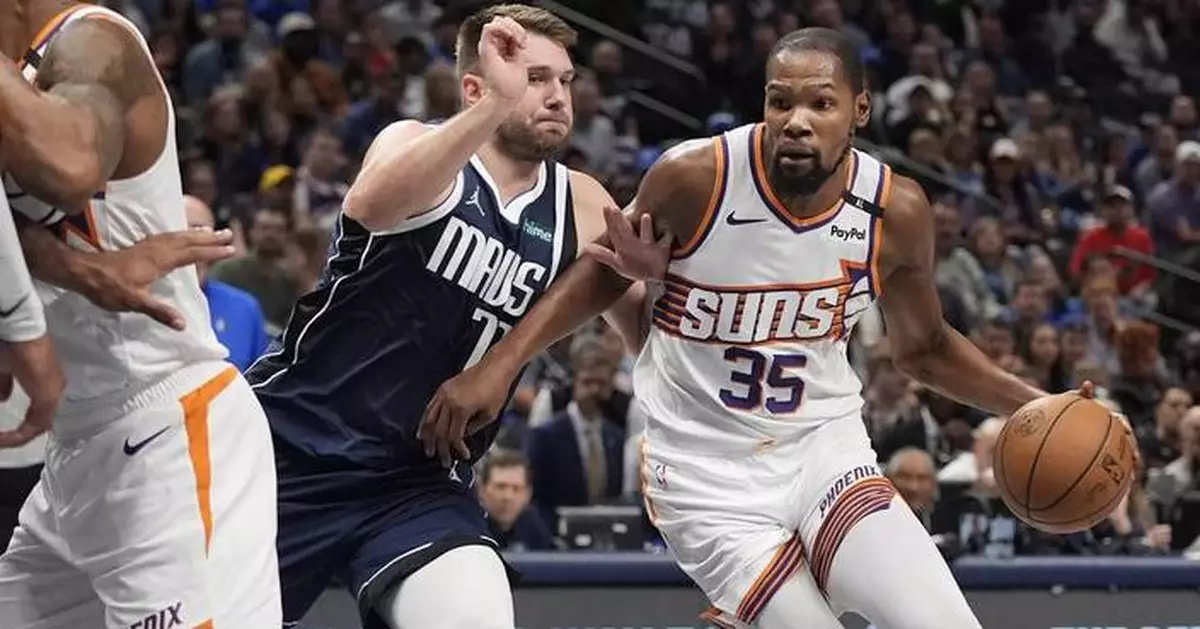 Kevin Durant out at least 2 weeks with left calf strain, putting damper on Suns' hot start