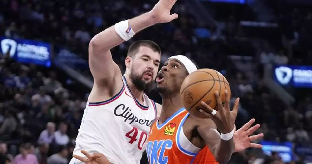 Thunder extend perfect start with 105-92 win over Clippers