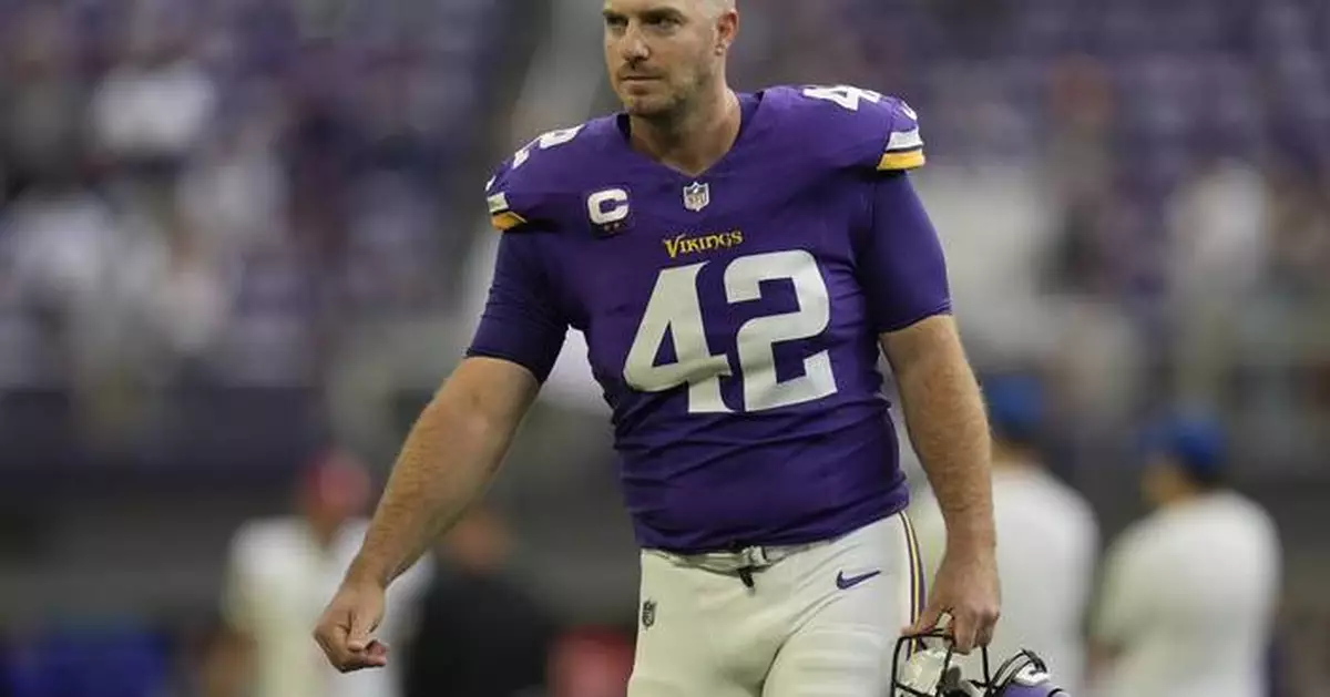 Vikings lose All-Pro long snapper DePaola for at least a month, might need a sub for kicker Reichard