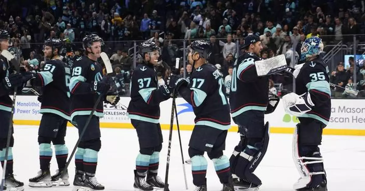 Jaden Schwartz's power-play goal leads Kraken to 3-1 win over Blackhawks