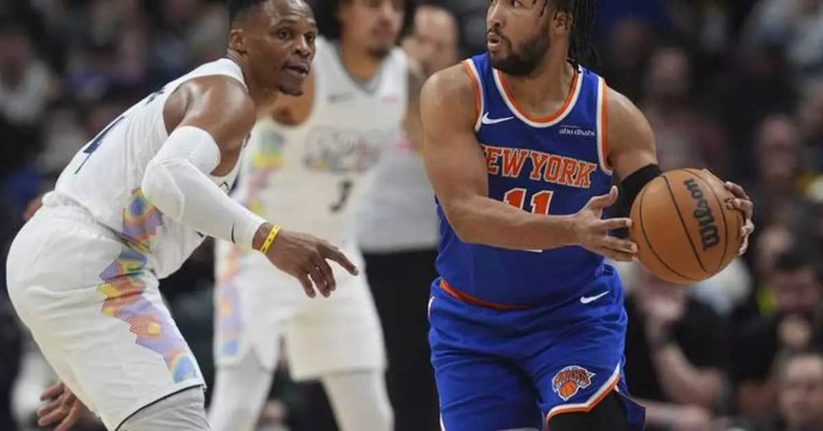 Westbrook fined for obscene on-court gesture in Nuggets' blowout loss to Knicks