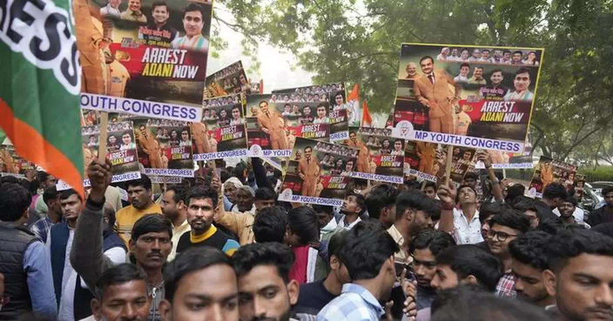 India's opposition protests against billionaire facing US bribery and fraud charges