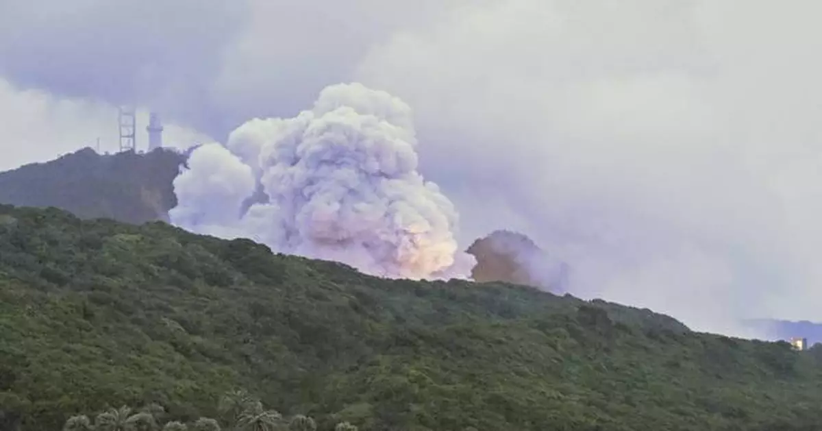 The engine of Japan's flagship new small rocket explodes during a test for a second time