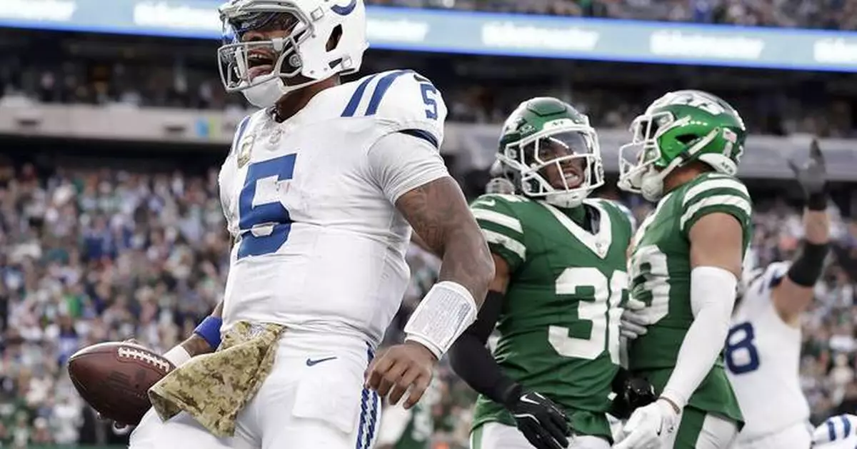 Richardson's late TD run leads Colts to a 28-27 victory over Rodgers and the Jets