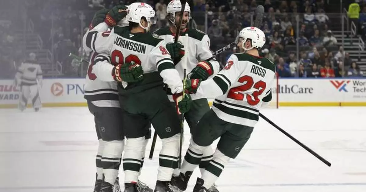 Kirill Kaprizov scores twice to lift the Wild over the Blues 4-2