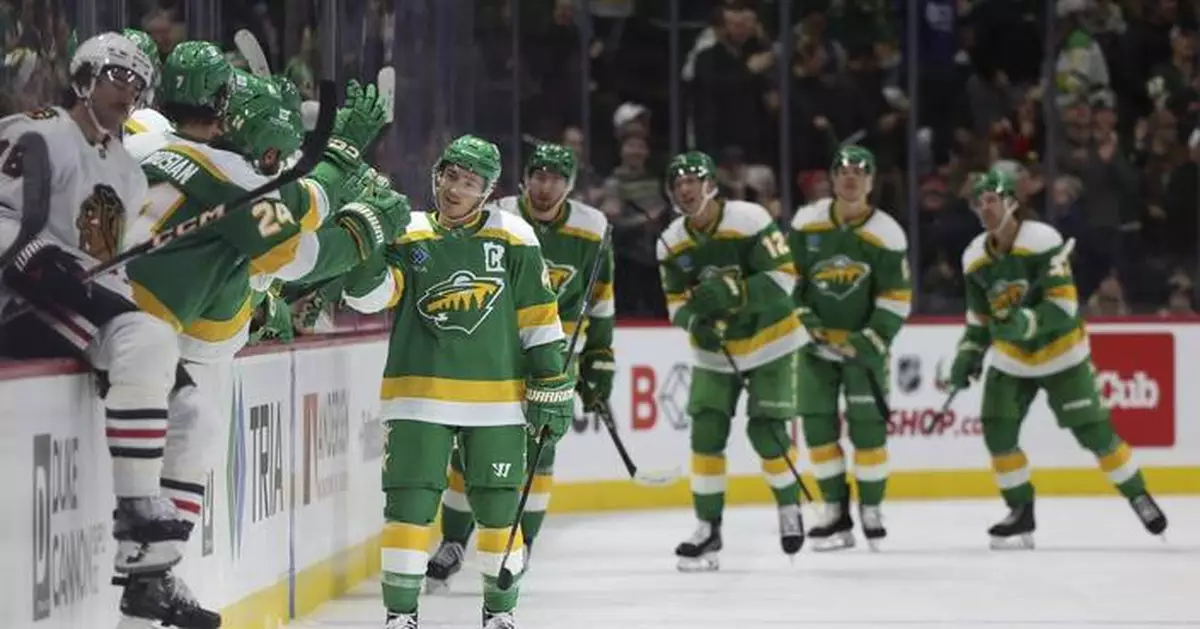 Spurgeon breaks 33-game scoreless streak with two goals, Minnesota beats Chicago 3-2