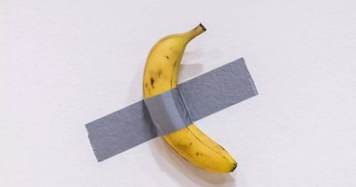 Duct-taped banana sells for $6.2 million at art auction