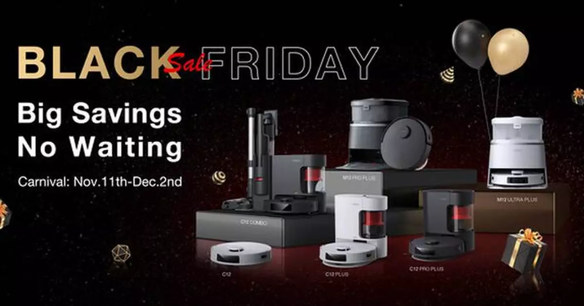 YEEDI Slashes Robot Vacuum Prices by up to 45% in Black Friday and Cyber Monday Sale