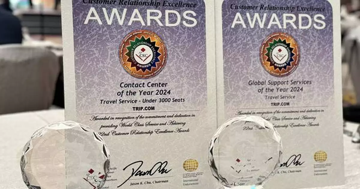 Trip.com Wins Double Recognition for Exceptional Customer Service at the International CRE Awards