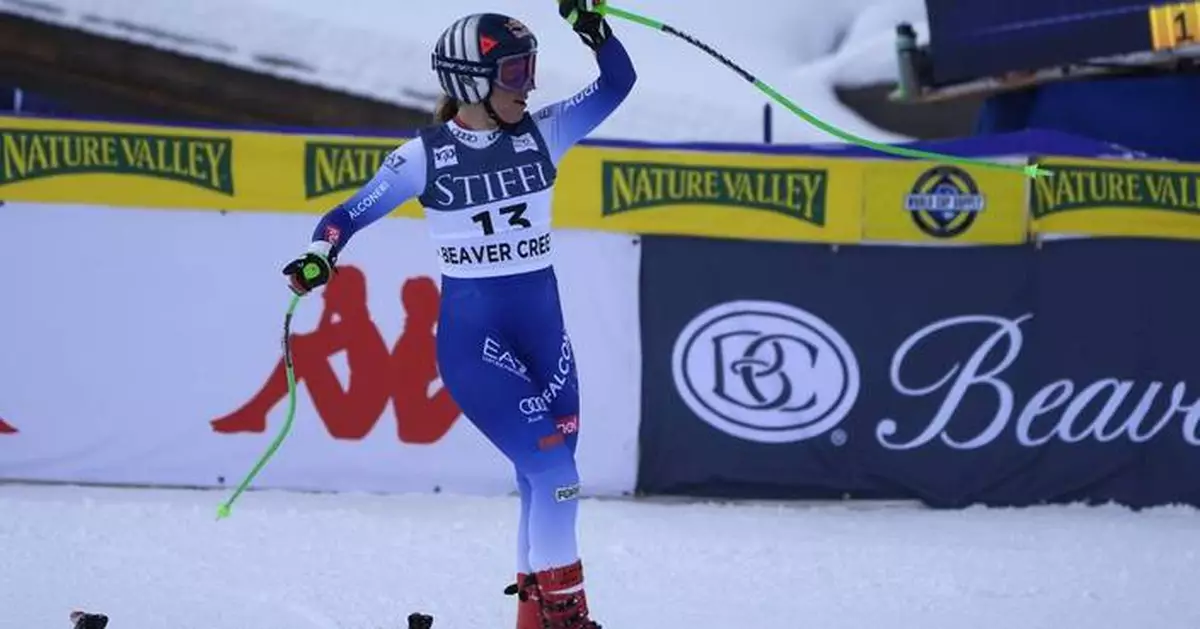 Sofia Goggia of Italy wins a World Cup super-G after receiving advice from good friend Lindsey Vonn
