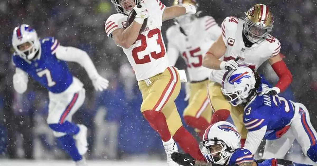 Christian McCaffrey's season 'potentially' over after knee injury in 49ers' loss to Bills