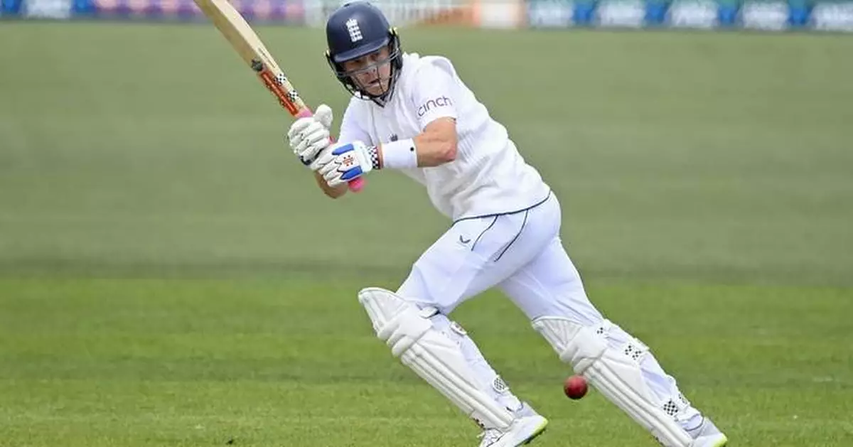 Pope stays as stand-in wicketkeeper for England in second cricket test against New Zealand