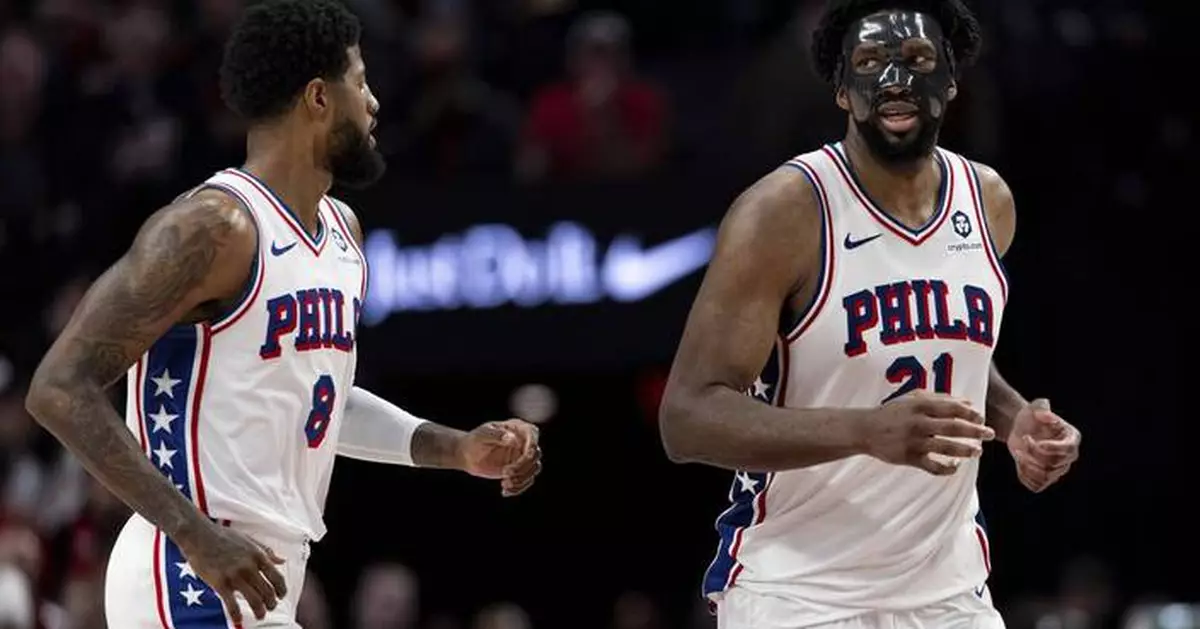 Embiid has 37 as 76ers handle Trail Blazes 125-103