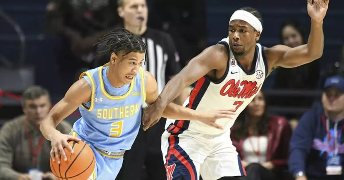 Jaylen Murray scores 18 to lead No. 17 Mississippi over Southern 74-61