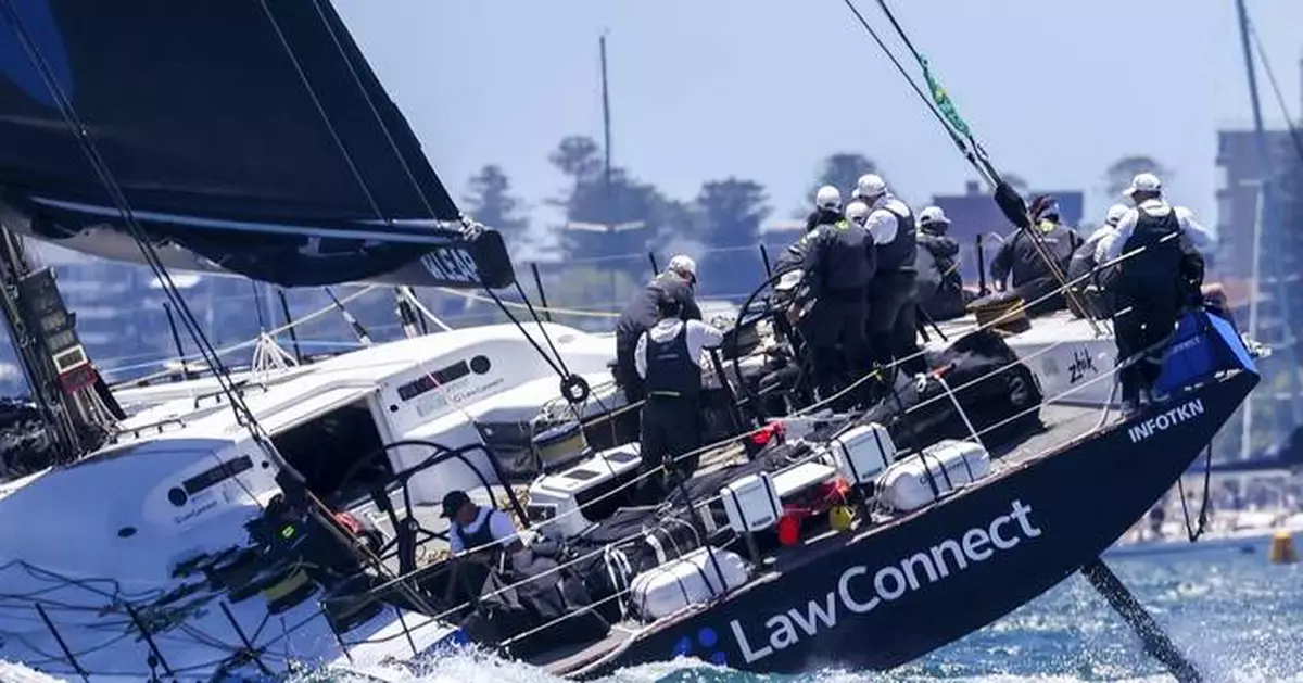 Comanche, defending champion LawConnect lead early in Sydney to Hobart yacht race