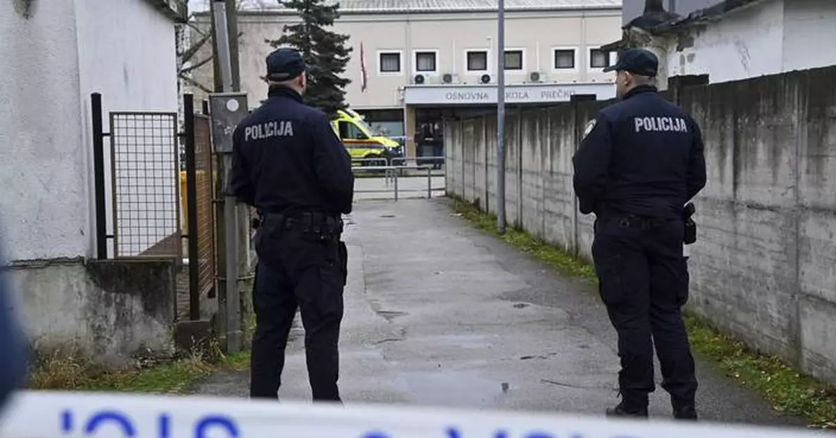 A teenager stabs a 7-year-old to death and wounds a teacher and 3 more children in a Croatian school