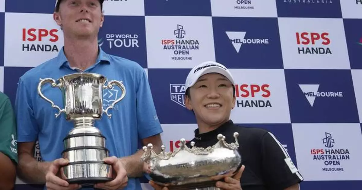 Ryggs Johnston wins Australian Open for first title. Jiyai Shin wins women's event