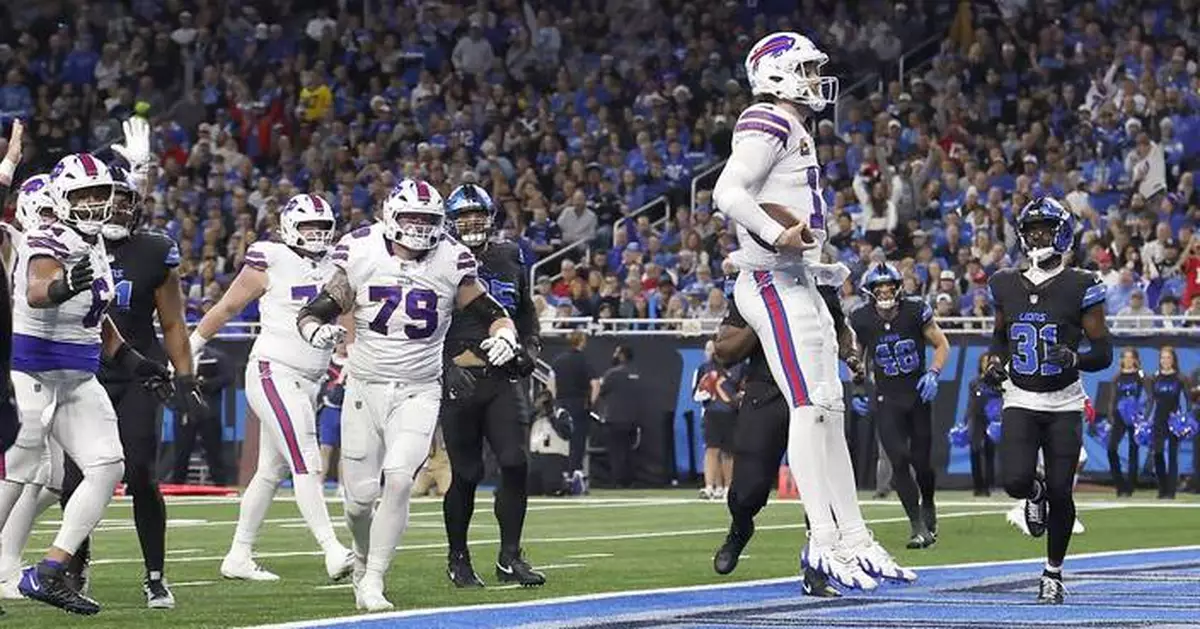 Lions' banged-up defense no match for high-scoring Allen-led Bills in 48-42 loss