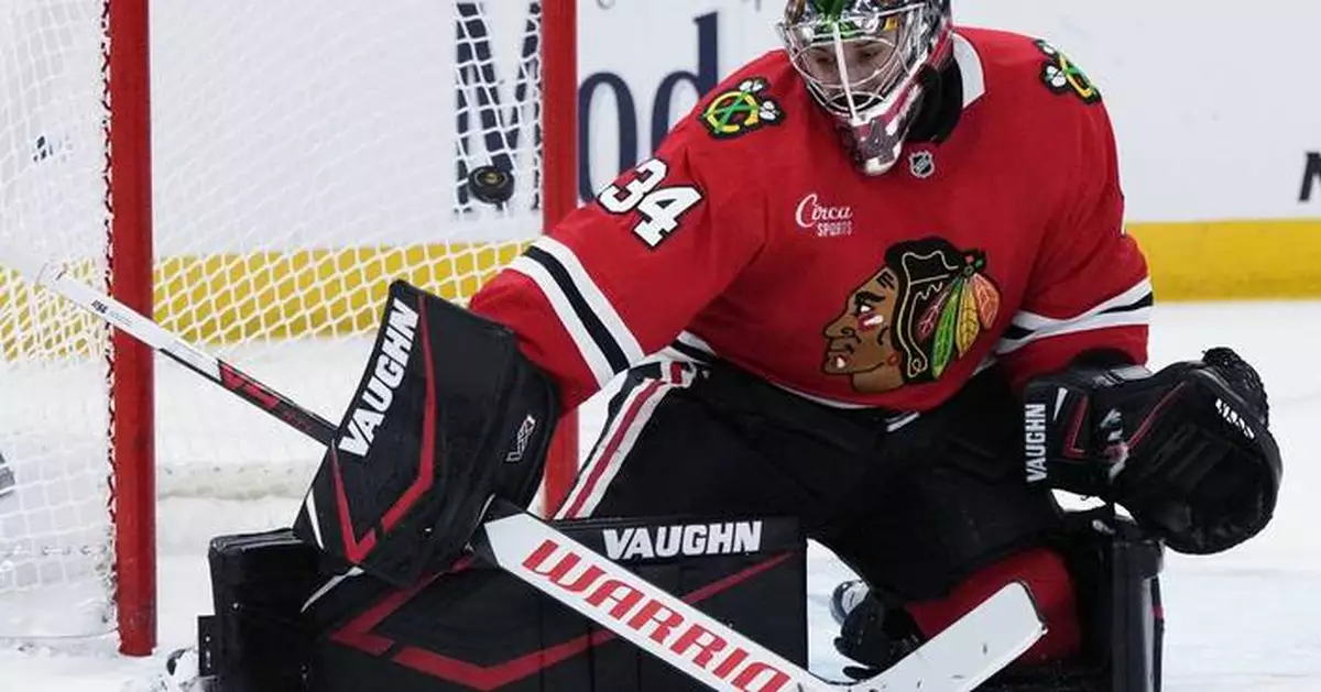 Blackhawks G Petr Mrazek expected to skate on Monday as he works his way back from a groin injury