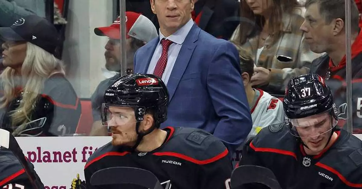 Governor presents Hurricanes' coach Rod Brind'Amour with North Carolina honor