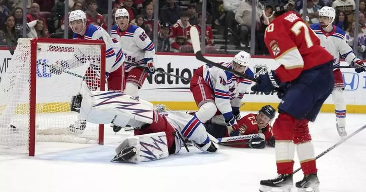 Jesper Boqvist scores twice as Panthers beat Rangers 5-3 after back-to-back scoreless games