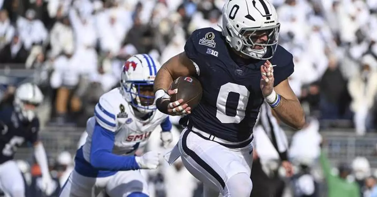 Penn State opens the College Football Playoff by steamrolling mistake-prone SMU in 38-10 rout