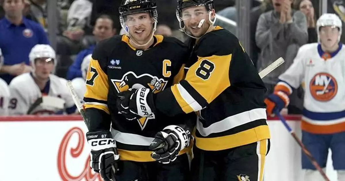 Crosby breaks Lemieux's Penguins career assists record in 3-2 victory over the Islanders