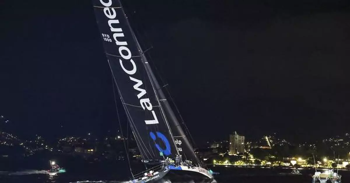 2 sailor deaths result in muted celebrations on winning yacht in Sydney to Hobart race