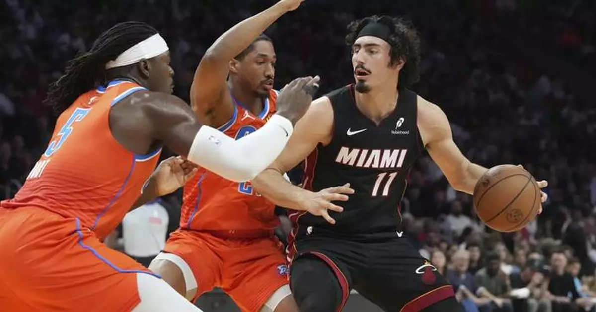 Jalen Williams scores 33 points, Thunder remain red-hot by topping Heat 104-97