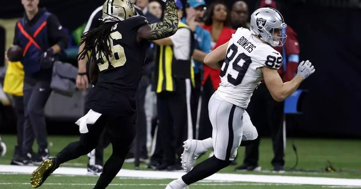 Raiders' Brock Bowers breaks Mike Ditka's 1961 rookie tight end receiving record