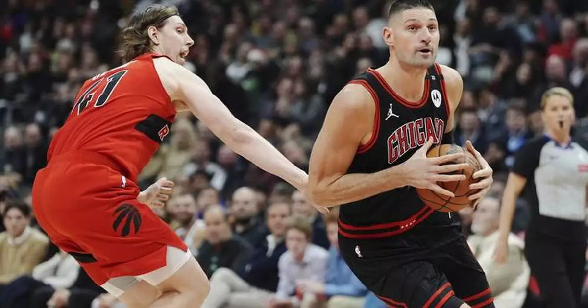 Vucevic scores 24 points as Bulls hold off Raptors 122-121 for 4th win in 6 games