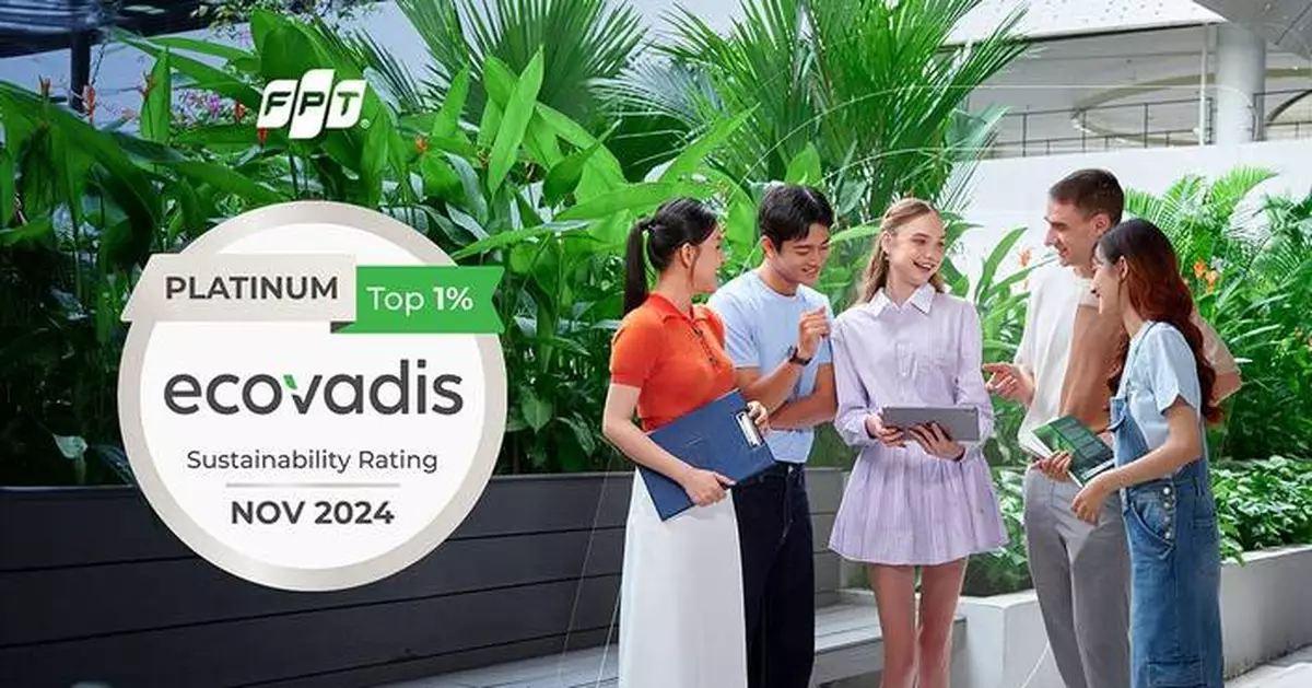 FPT Achieves 2024 EcoVadis Platinum Rating for Sustainability Through Its French Subsidiary