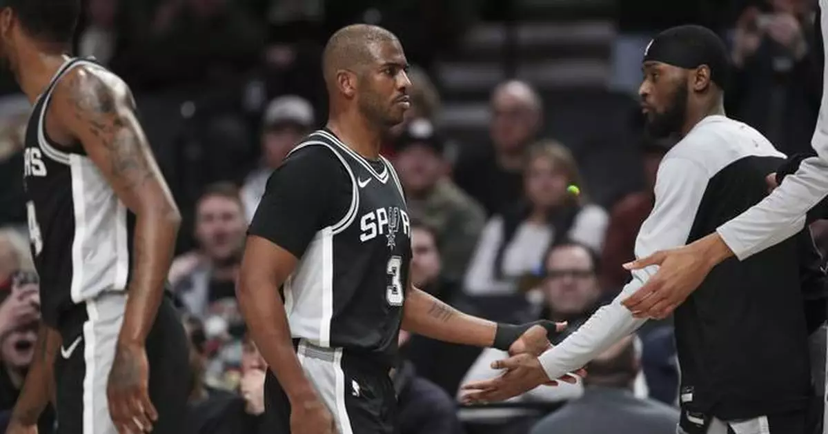 Chris Paul ejected from Spurs' game against the Trail Blazers