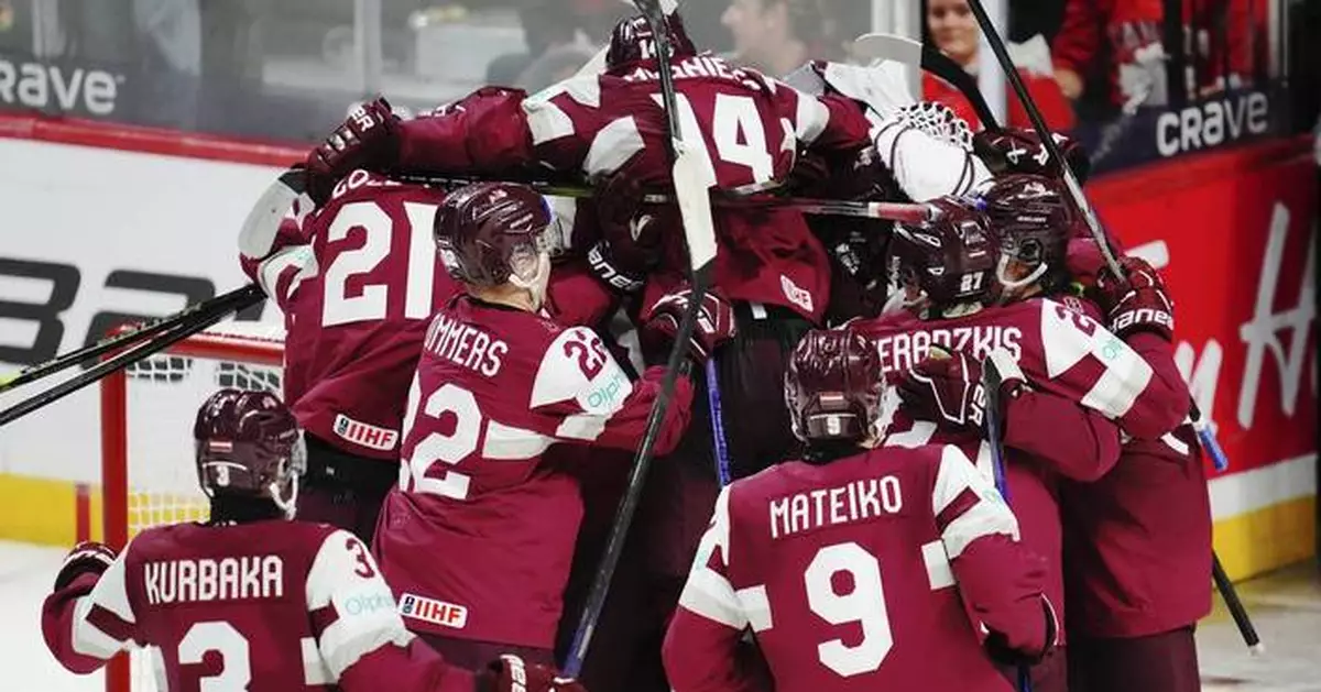 Latvia stuns Canada in world junior hockey, winning 32 on lone