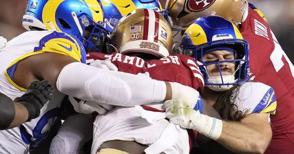 The Rams get 4 field goals to beat the 49ers 12-6 in a sloppy game