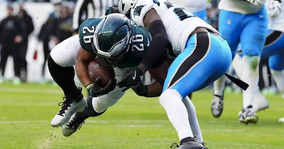 Saquon Barkley sets Eagles season rushing record and has Dickerson's NFL mark in his sights