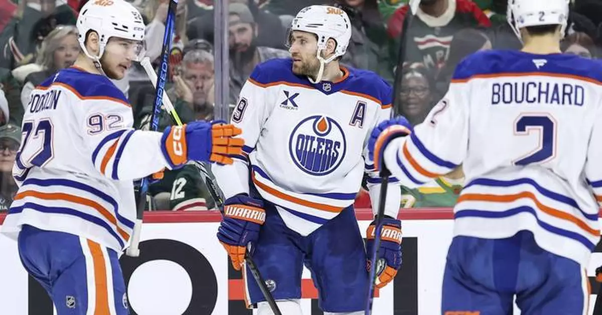 Draisaitl sparks Oilers with NHL-leading 21st goal and 3 assists in 7-1 win over Wild