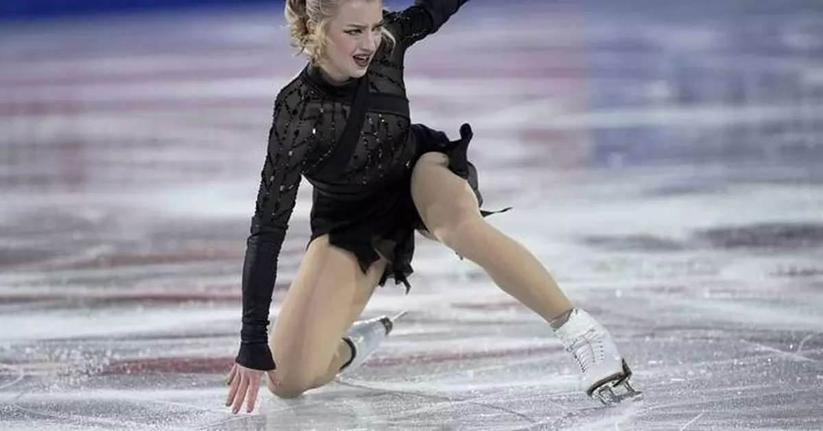 Amber Glenn takes the lead in Grand Prix Final figure skating after Kaori Sakamoto falls