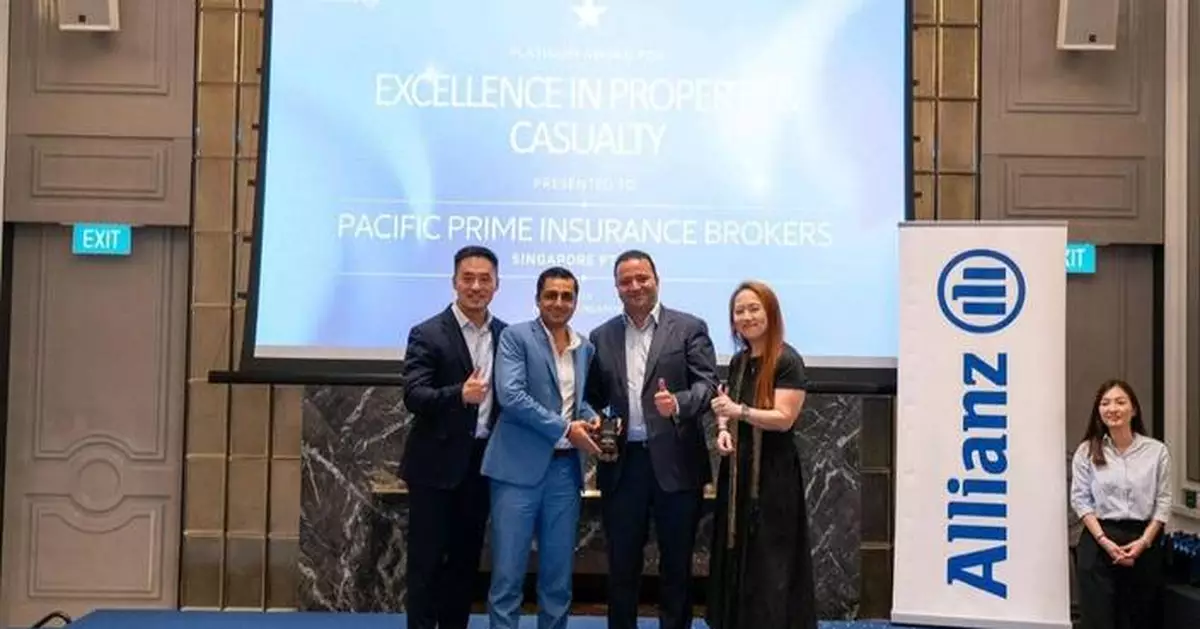 Pacific Prime CXA Awarded the Platinum Award for Excellence In Property &amp; Casualty by Allianz Commercial