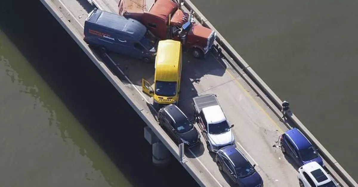 Car crashes in foggy weather injure 33 people and force bridge near New Orleans to close for hours